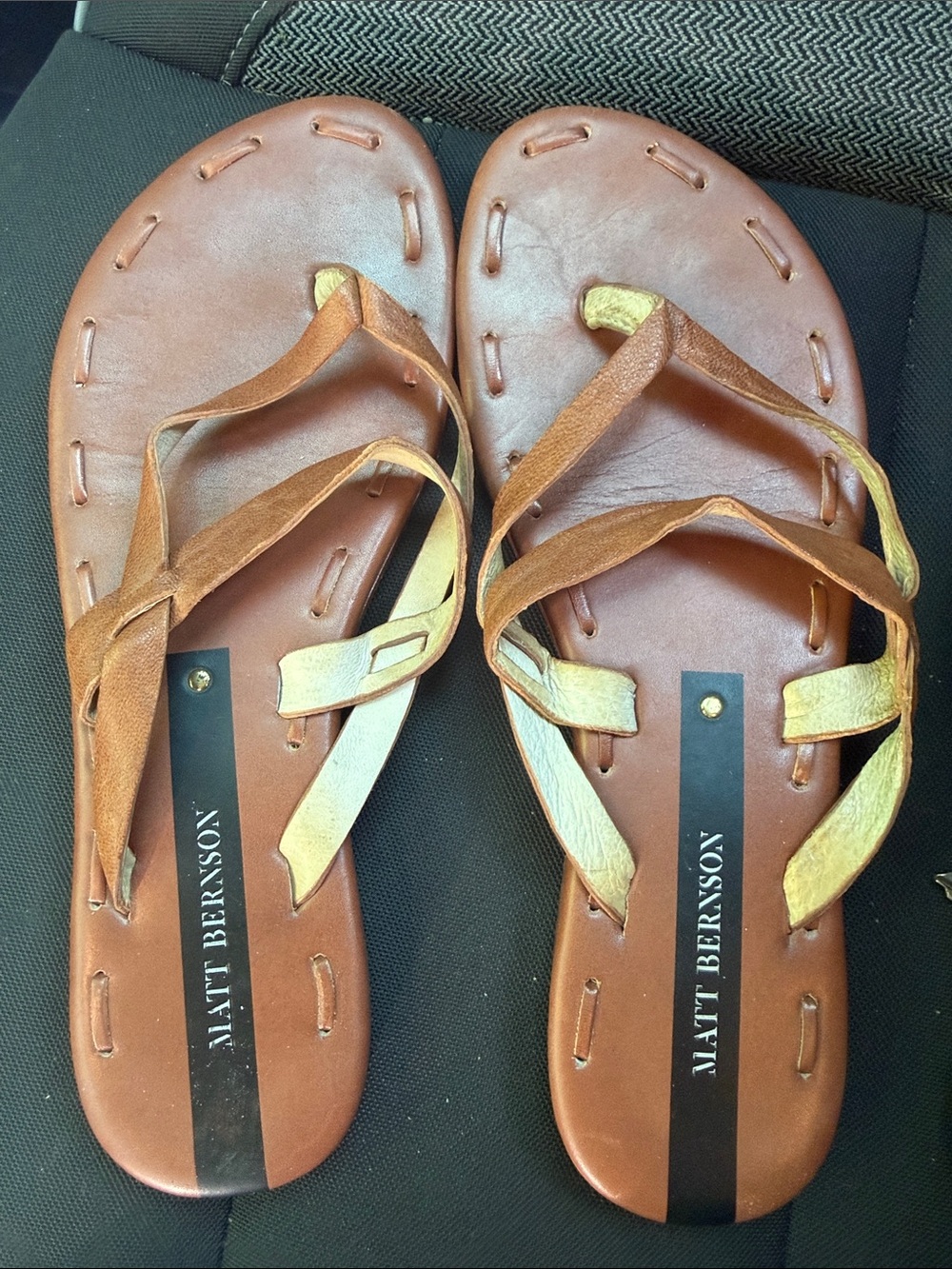 Matt Brendon brown leather sandals